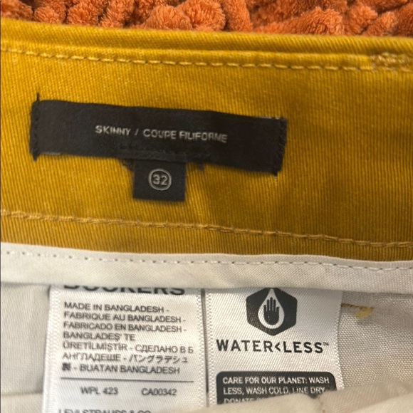 Dockers Yellow Chinos Modern Fit Cotton Blend - Picture 3 of 9